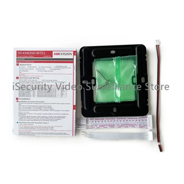 DS-KH6350-WTE1 Hikvision IP Vedio Intercom Wireless Network Indoor Station 7-inch WIFI Monitor Screen Unlock Door Via Mobile App - Image 4