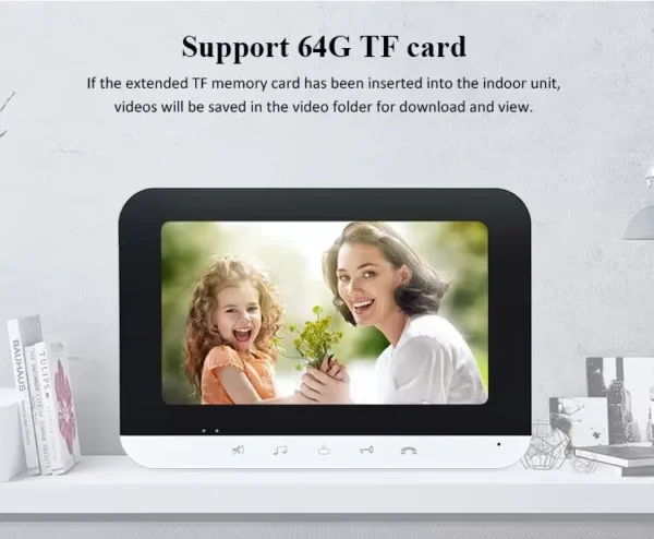 Tuya WiFi Video Intercom Home 7Inch Monitor Screen 1080P 2F/3F/4F/6F Door Phone Camera with RIFD Cards Unlock - Image 3